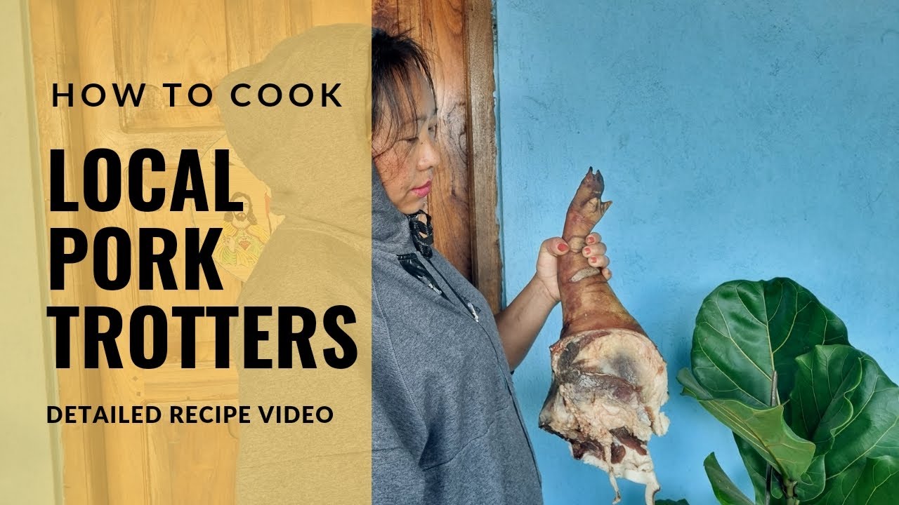 LOCAL PORK TROTTERS RECIPE| DELICIOUS| SUPER EASY 🥳😋🤩🐖