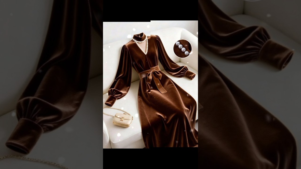 Fashion ✨ woman velvet Maxi style 👗