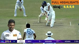 India vs Sri lanka Practice Test Match Day 3 Highlights , IND vs SL XI Practice Match Highlights