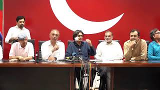 🔴 LIVE | PTI Leader&#39;s Rauf Hasan &amp; Omar Ayub Khan Aggressive Press Conference in Islamabad