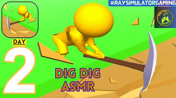 Dig Dig ASMR - Gameplay Stickman Dig Deep Idle #DAY2 (iOS, Android)