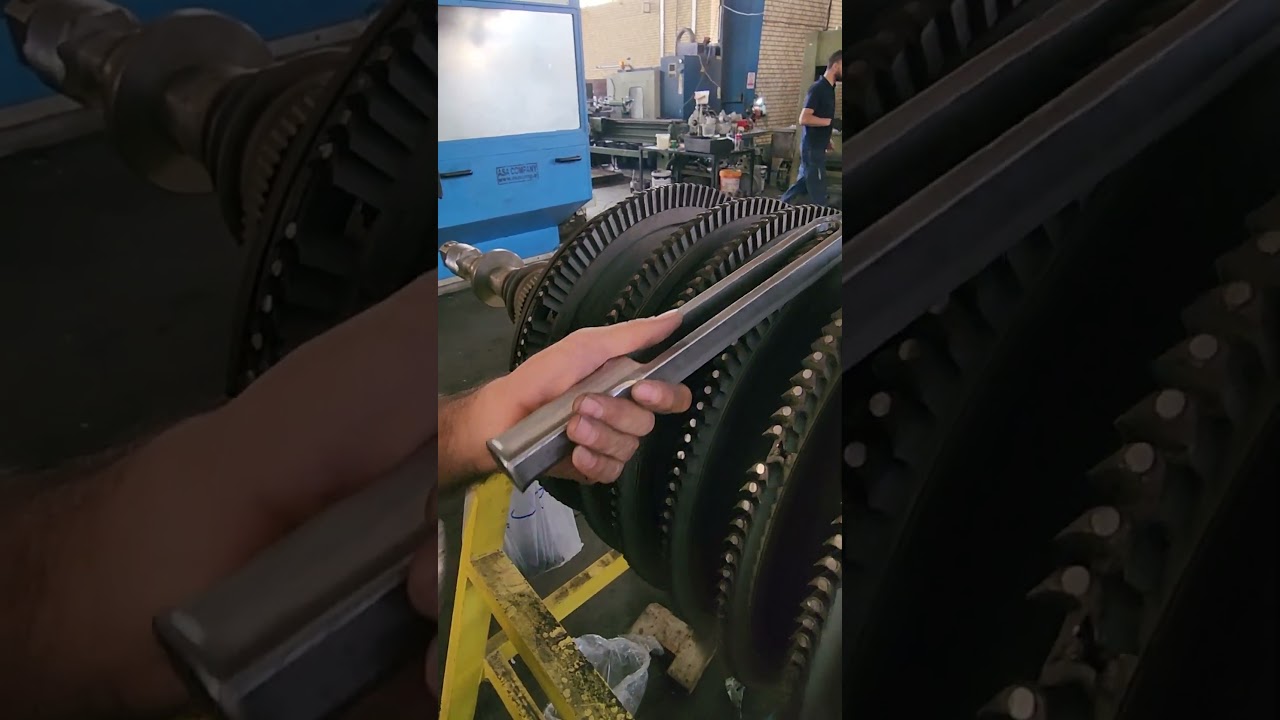 Steam Turbine blade disassembly 