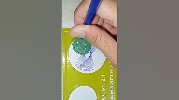 How many rotations did the pen make in total☺️#spirograph #satisfying #youtubeshorts