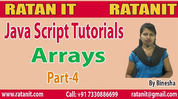 JavaScript Tutorial | Arrays | Part-4 | By Binesha