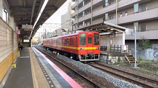東武亀戸線8000系8577Fが小村井駅を発車するシーン