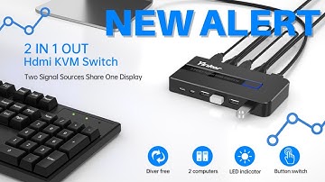 Yinker 2 Port 4K 60Hz HDMI KVM Switcher  || New Alert!!
