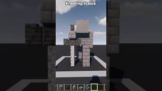 how to build a kneeling statue in minecraft | tutorial