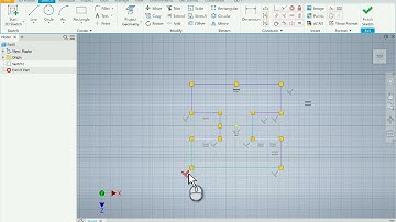 Autodesk Inventor - Manueel sketch constraints plaatsen op een 2D schets