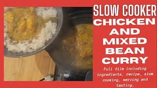 Slow Cooker Chicken and Mixed Bean Curry