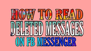 HOW TO READ DELETED MESSAGES ON FB MESSENGER screenshot 5