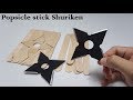 Popsicle stick Ninja throwing Star - Throw Testing