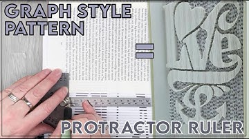 Graph Pattern / C&F / Embossed / Raised Fold / 180° / Adjustable Angle Protractor Ruler #bookfolding