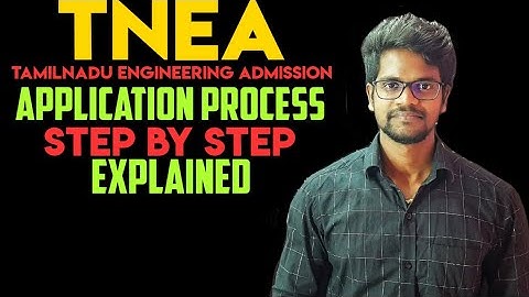 TNEA|Tamilnadu|Engineering|Admission|Application|Process|Step|Explained|Tamil|Muruga MP