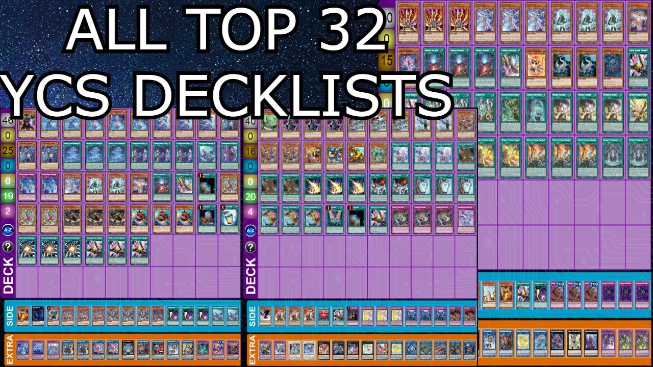 ALL TOP 32 YCS MINNEAPOLIS DECKLISTS YuGiOh! 2022 YouTube