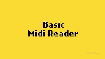 Midi reader for Game Maker Studio 2