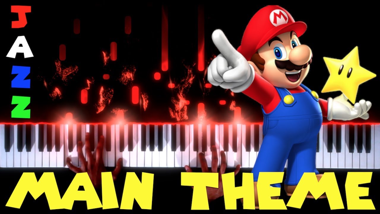 Super Mario Bros. - Main Theme (Jazz) - Piano|Synthesia - YouTube