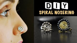 Spiral Nosering | DIY Nosepin | Nathni | Nathiya | VHMJ
