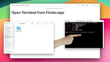 How to Start Terminal from Selected Directory in Finder.app on macOS