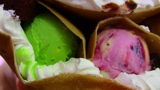 31アイスクリーム（サーティワン）のアイスクリーム 贅沢クレープ とろ～りチョコ on チョコフリーク＆アイスクリーム（期間限定）♪