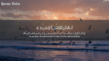 Surah At Tur سورة الطور - Hothaifa Kaeed حذيفة الكعيد - Quran Voice