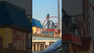 Roller Coaster Riders Left Hanging 100 Feet Up After Ride Breakdown #shorts