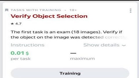 Verify Object Selection Task Solved | Verify Object Selection Answers | Toloka Tasks Training
