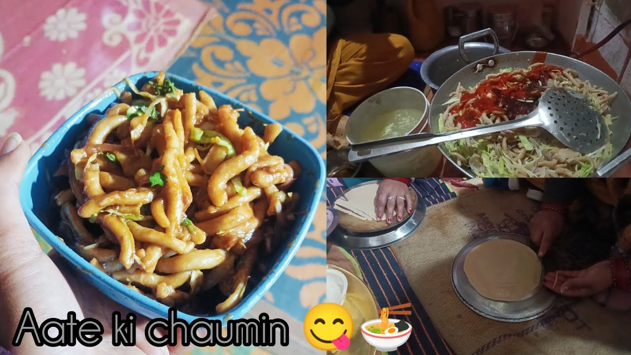 Aaj Hume bnai aate ki chaumin 🤤😋🍜🍜 || ##vlog  #youtube  #shortvideo 