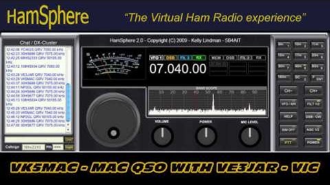VE3JAR - VIC in qso with VK5MAC - MAC  & 114HS111 - NAIMET