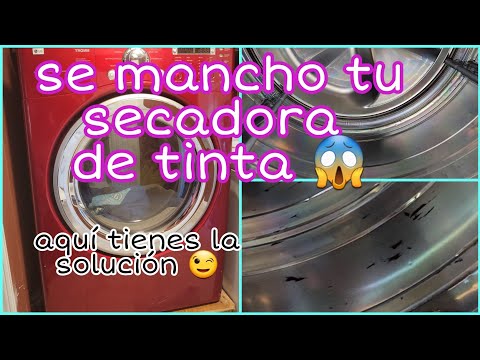 como quitar tinta de bolígrafo o pluma en secadora de ropa 🤔
