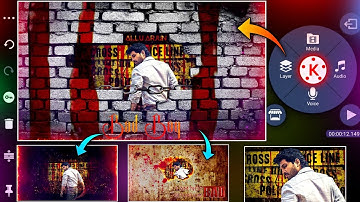 Next level🔥3D cinematic motion poster in kinemaster mass attitude status editing trending video 2021