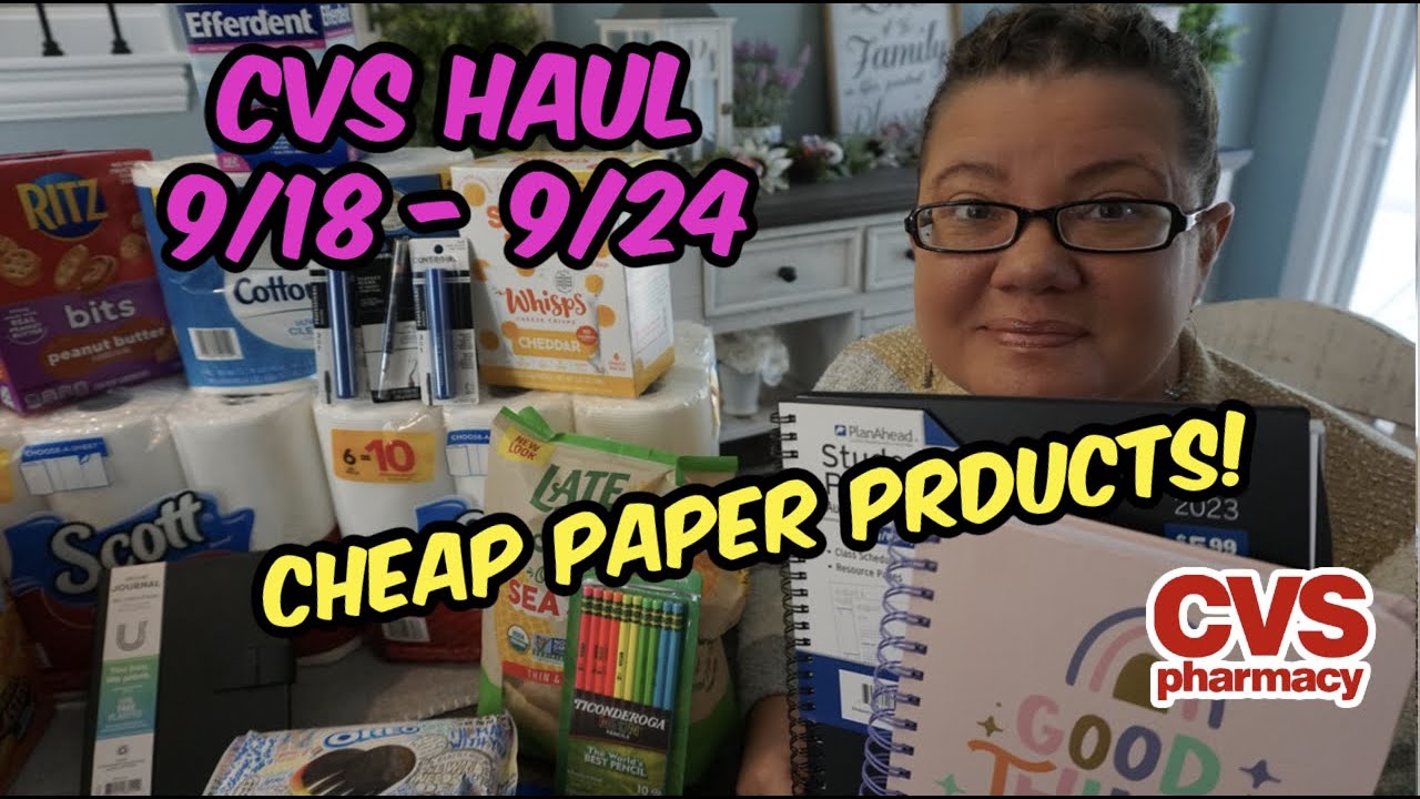 CVS HAUL 9/18 9/24 Paper Products & 3 FREEBIES! YouTube