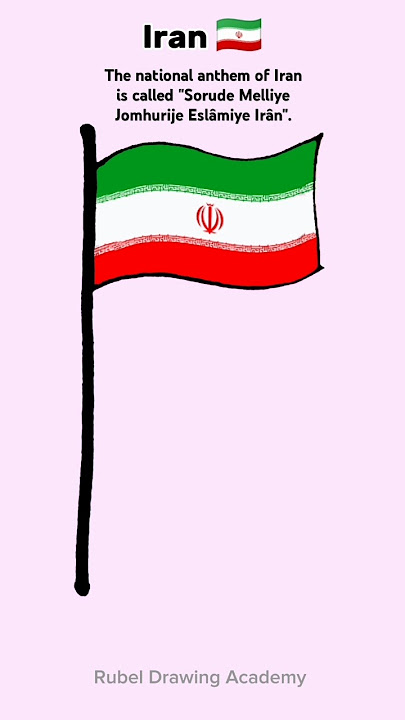 Iran flag | ইরানের পতাকা | Iran pataka #flag #iran #shorts