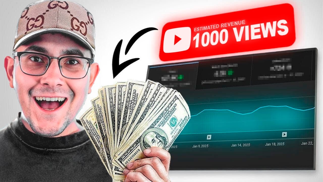How Much YouTube Pays You For 1,000 Views In 2025… (Best Side Hustle ...