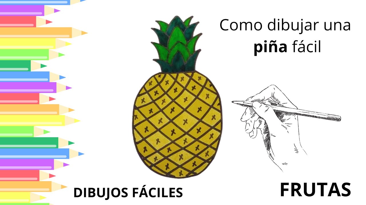 Dibujo De Piña Facil Juego De 3 Moldes De Cocina De Piña De Dibujos