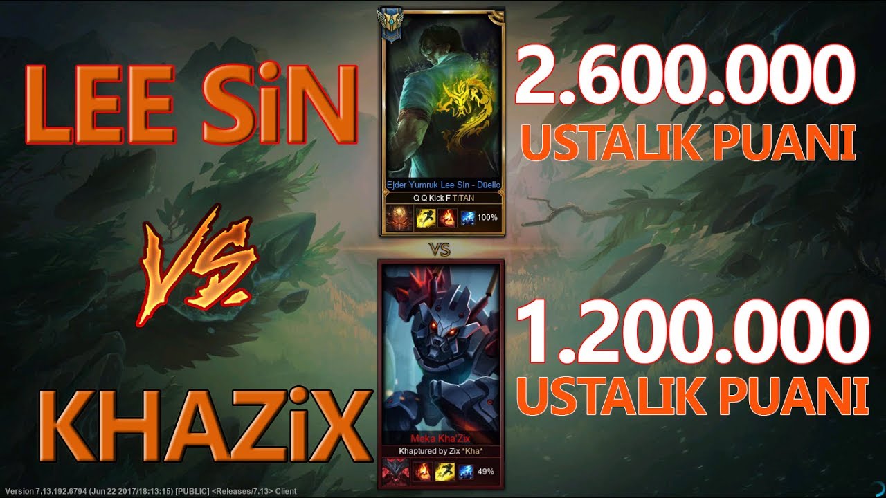 lol dolls 2.600.000 Ustalık Puanlı LEE SİN vs 1.2 Milyonlu KHAZİX. League of legends
