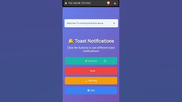 Toast Notification using HTML CSS & JS tutorial