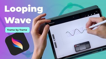Looping wave animation in Procreate Dreams [frame-by-frame]
