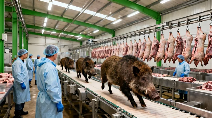 How Millions of Wild Boars Are Trapped & Processed – Massive Wild Boar Farming For Meat