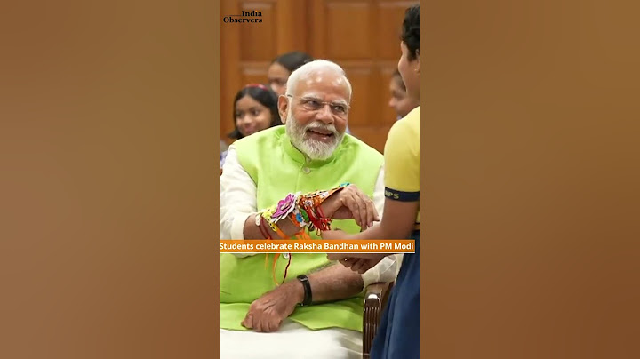 Students Share a Special Raksha Bandhan Moment with PM Narendra Modi