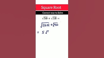 🤔How to simplify Square Roots // Simplifying Square Roots #shorts #algebra #trending #shortsfeed