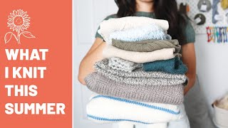 EVERYTHING I knit this summer // me-made wardrobe, knitting podcast @michelleyuenn