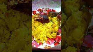 Hilsha fish fry,Brinjal fry and khichuri in winter very very yummy and tasty||indianfood shorts