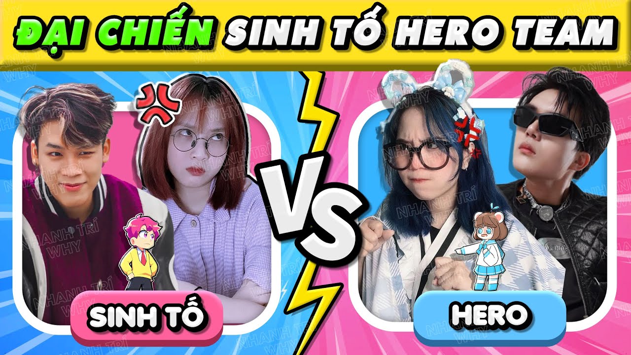 Đại Chiến Hero Team vs Sinh Tố Team, Mèo Simmy và Oops Hiha - Ai Nhiều Fan Hơn? | Nhanh Trí Why