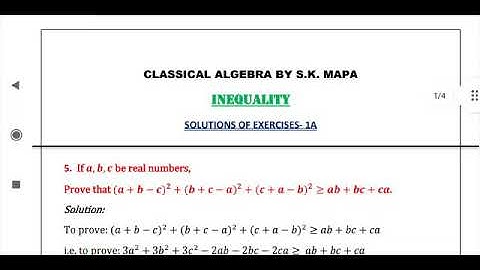S.K.MAPA- B.SC.MATH-SOLUTIONS-EXERCISES-1A