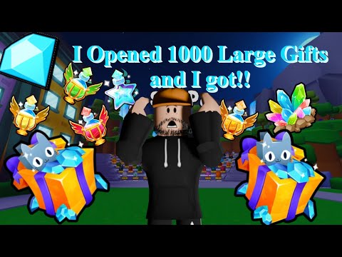I Opened 1000 large gifts in Pet Simulator 99! [☁️UPD 5]