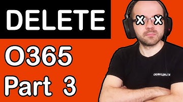 Office 365 Part 3 - DELETE IT NOW and how long user data persists after his death