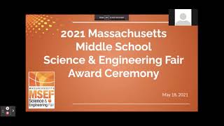 2021 Massachusetts Middle School Science and Engineering Fair - TIA Awards