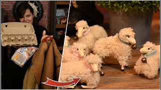 DIY Victorian style toy sheep!