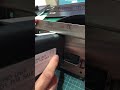 Demo print hand inkjet printer 127mm white ink on black rubber