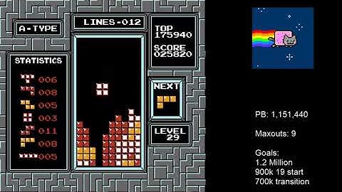 NES Tetris- DAS Level 30 (With 28 Start SXVOKLAP)